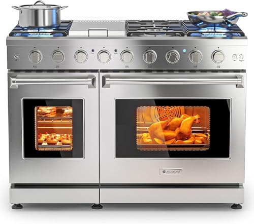 48" Double Convection Gas Range Oven