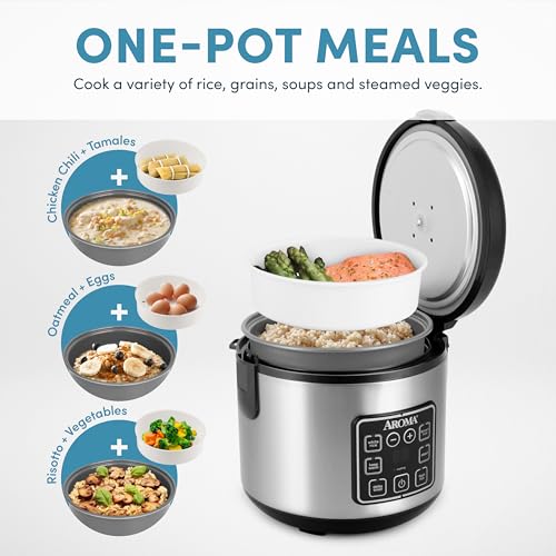 Digital Rice Cooker & Steamer 8 Cup