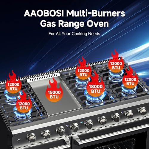 48" Double Convection Gas Range Oven