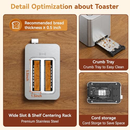 4 Slice Touch Screen Toaster