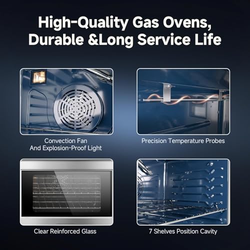 48" Double Convection Gas Range Oven