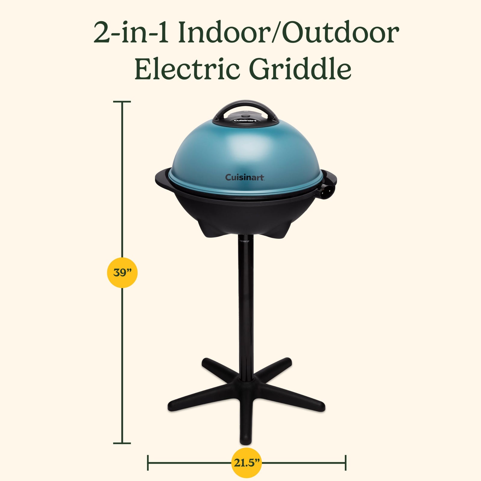 2-in-1 Portable Electric BBQ Grill