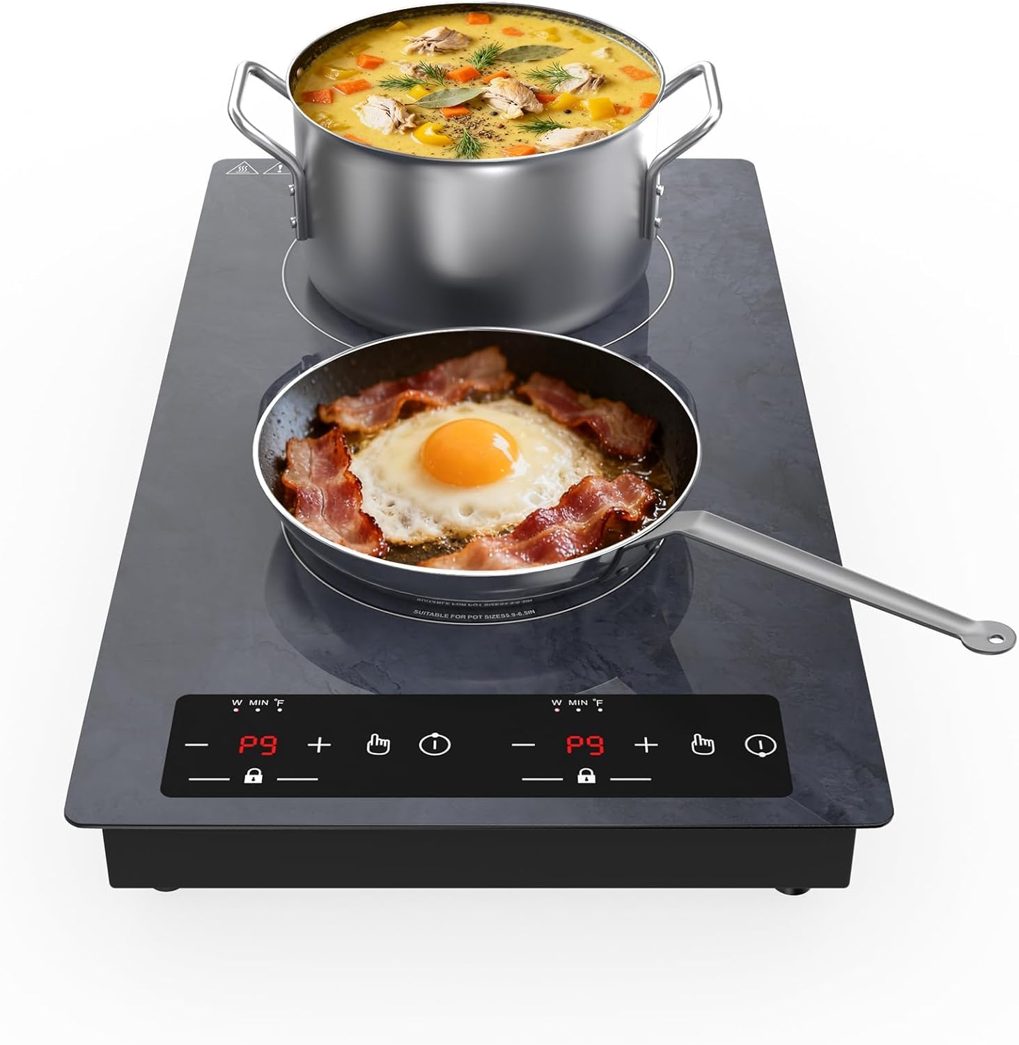 Portable Double Induction Cooktop