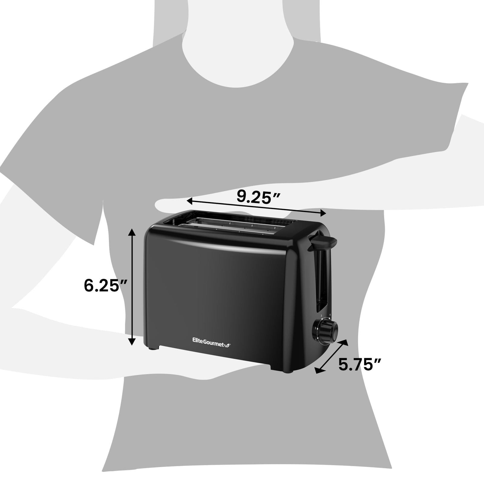 2 Slice Wide Slot Toaster