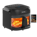 Glass Air Fryer with Transparent Bowl