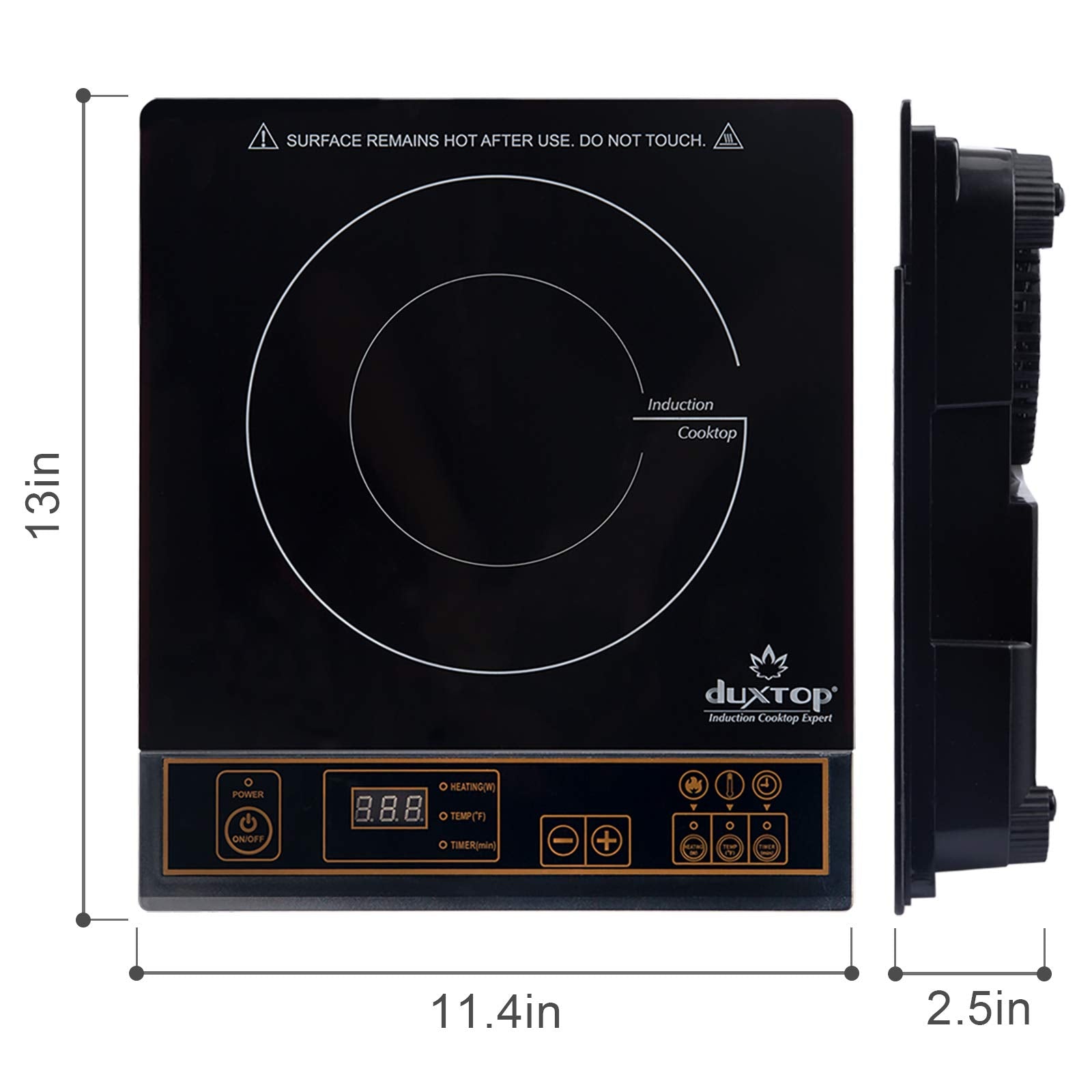 Duxtop 1800W Portable Induction Cooktop Countertop Burner