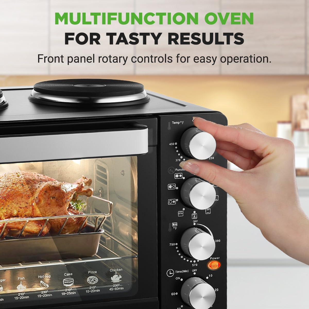 30 Qt Convection Oven with Dual Burners