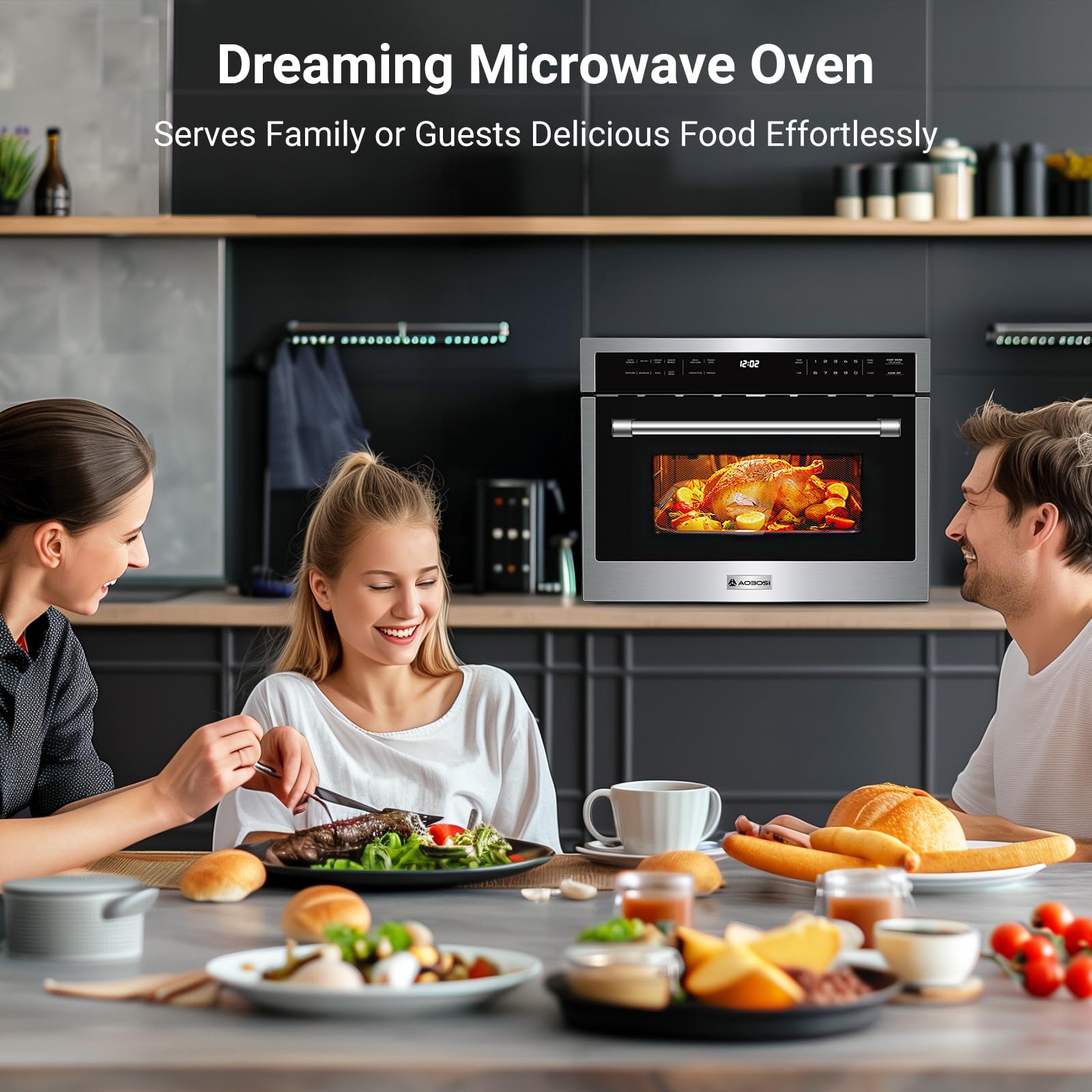 24" Built-In Microwave Convection Oven with Air Fryer
