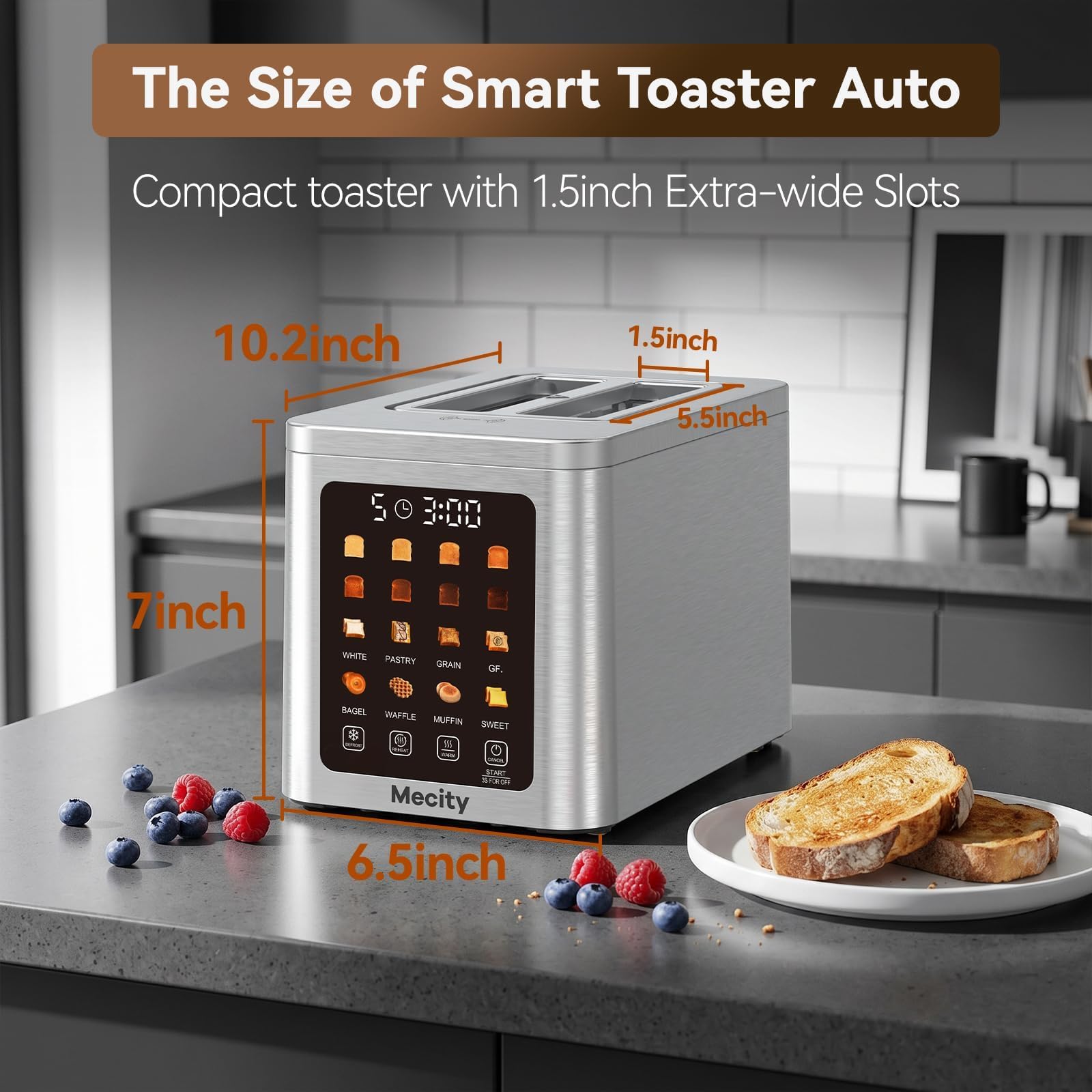 4 Slice Touch Screen Toaster