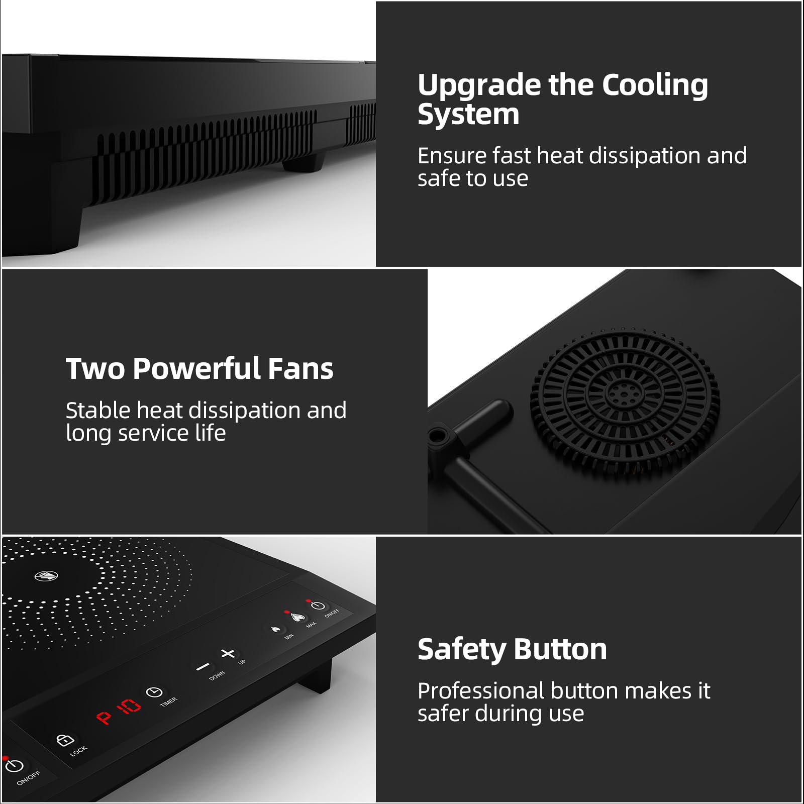 Portable Double Induction Cooktop 1800W