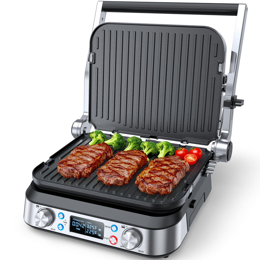 6-in-1 Electric Grill & Griddle 14"