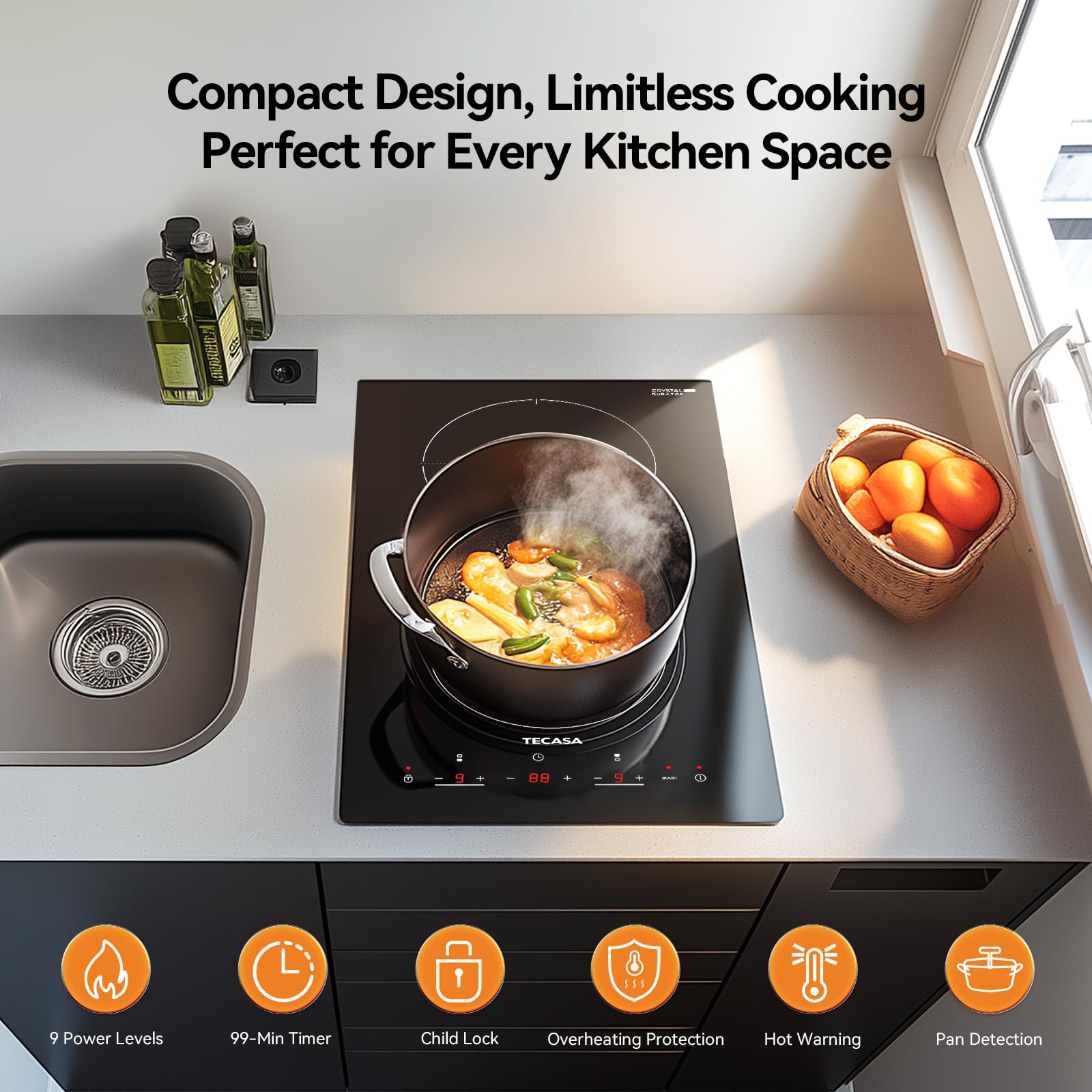 Electric Induction Cooktop 1–5 Burner