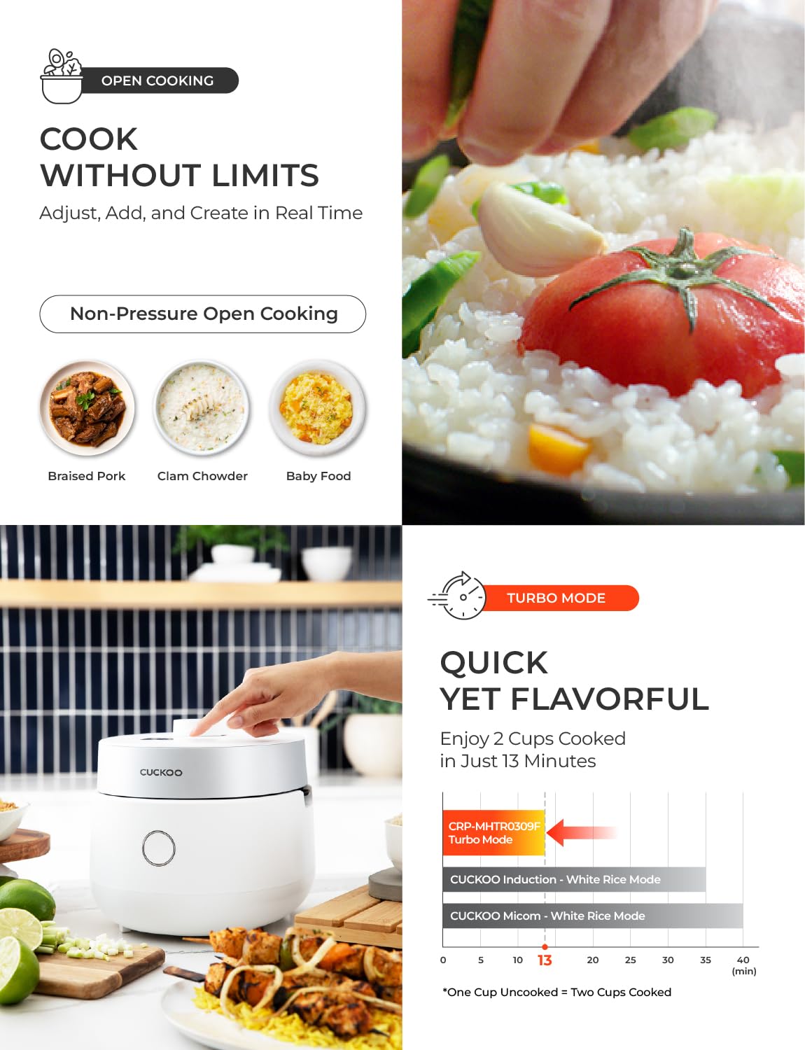 Twin Pressure Induction Rice Cooker & Warmer