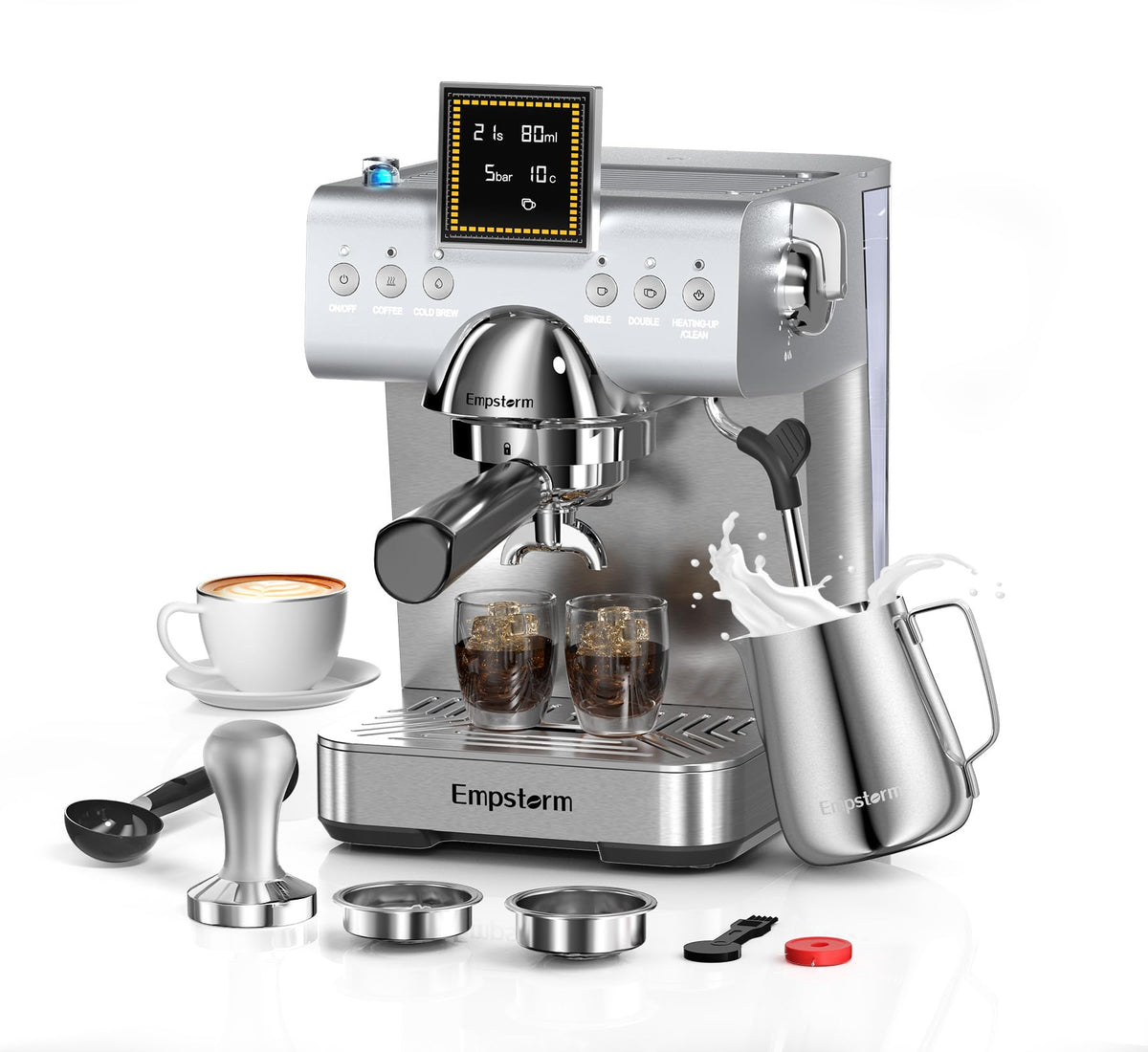 20 Bar Espresso Machine with Milk Frother
