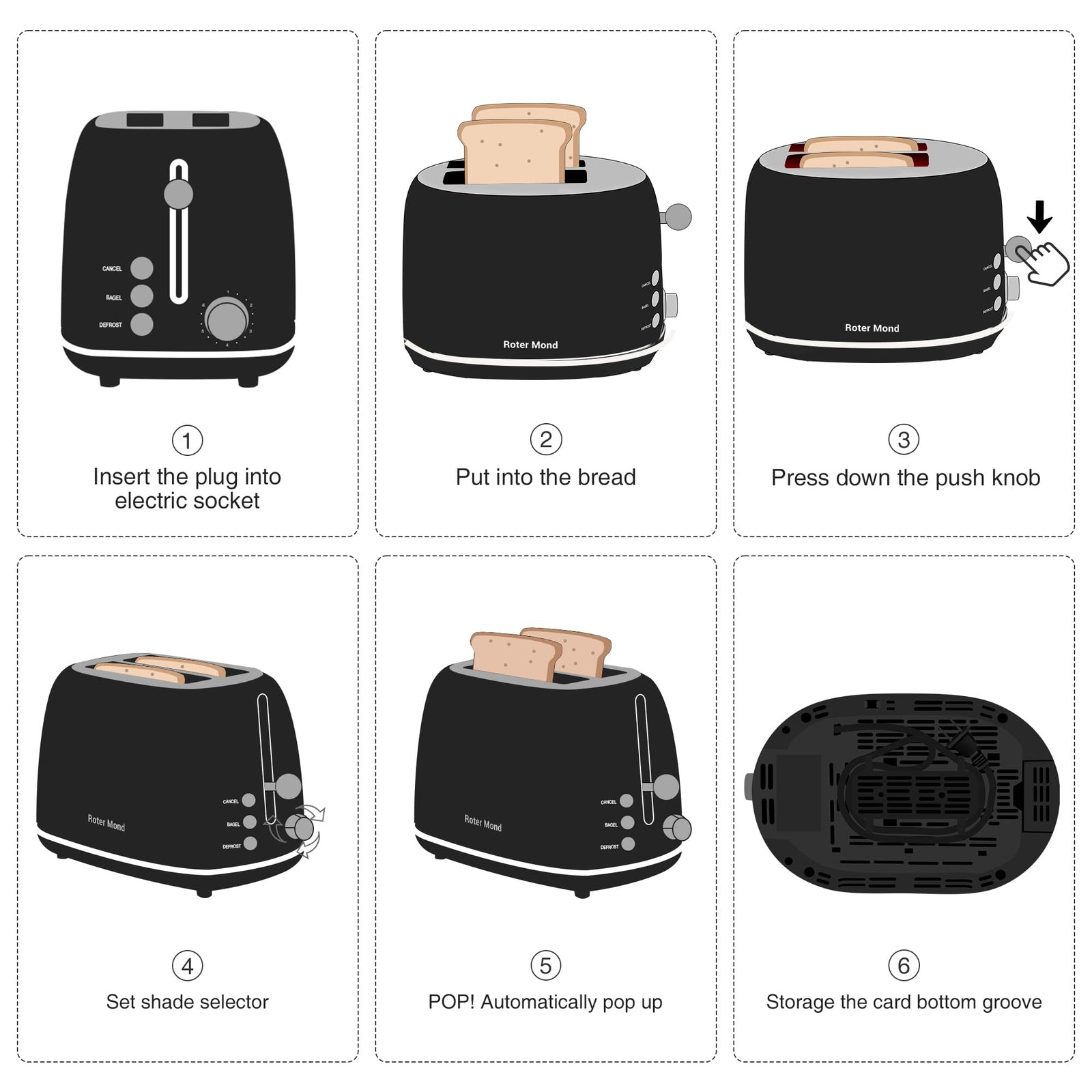 2 Slice Retro Toaster