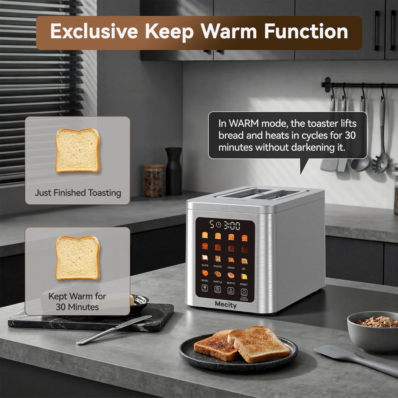 4 Slice Touch Screen Toaster