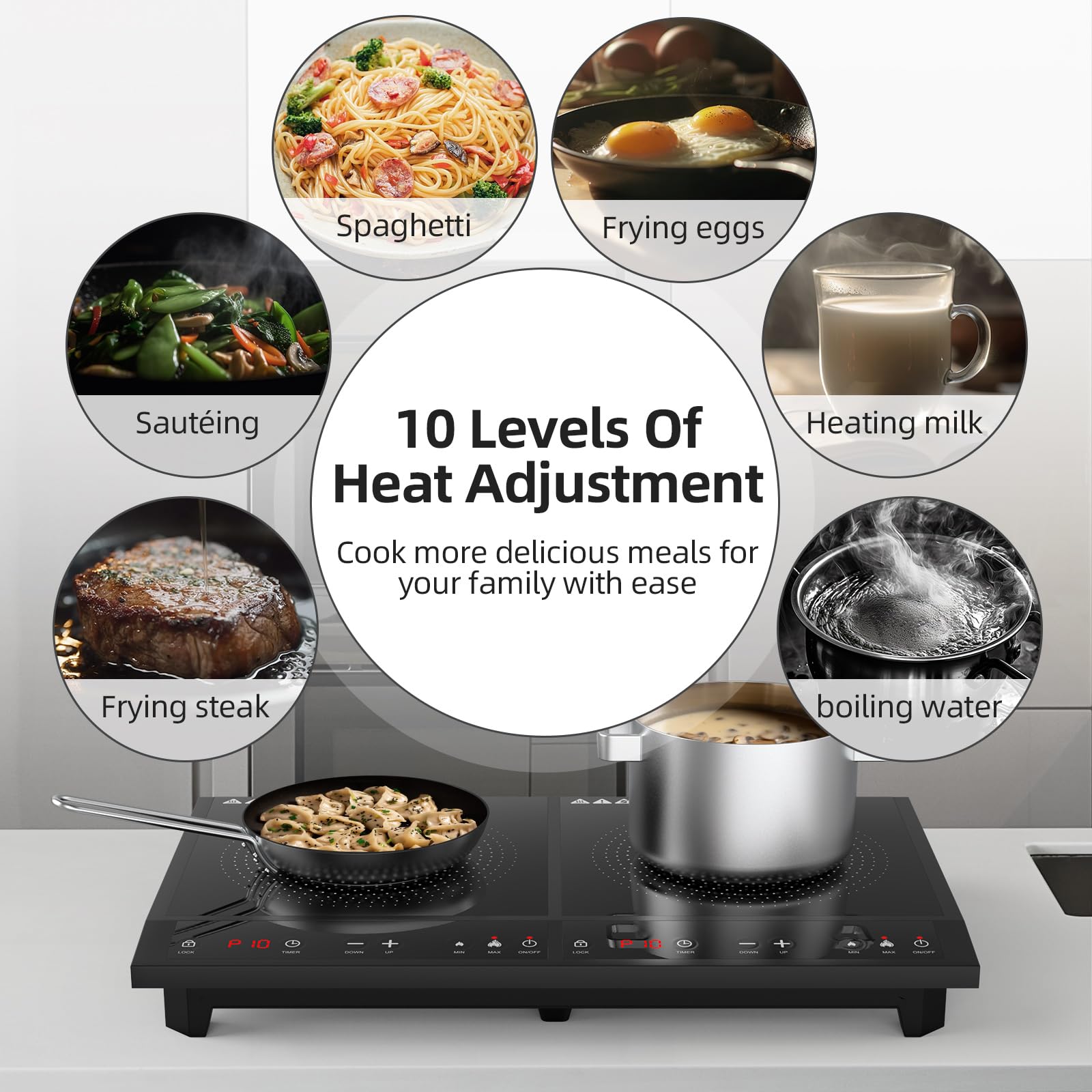 Portable Double Induction Cooktop 1800W