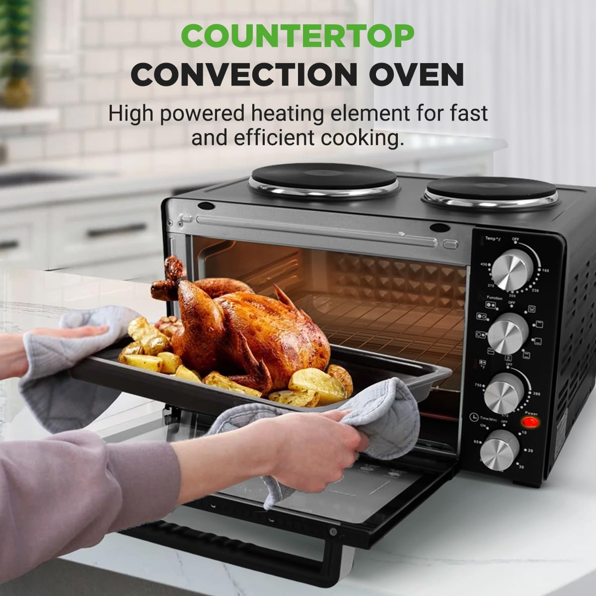 30 Qt Convection Oven with Dual Burners