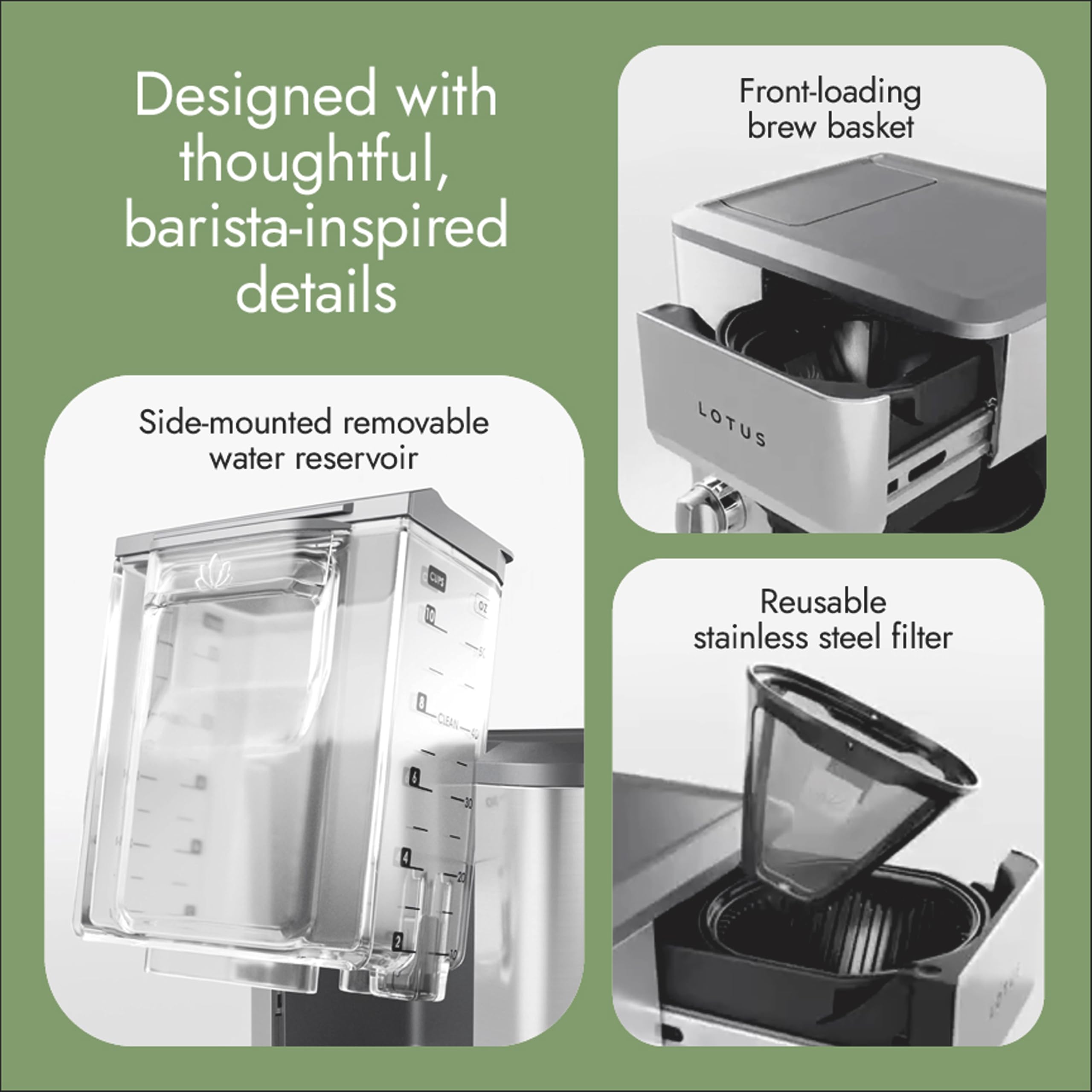 10 Cup Programmable Drip Coffee Maker with Scale