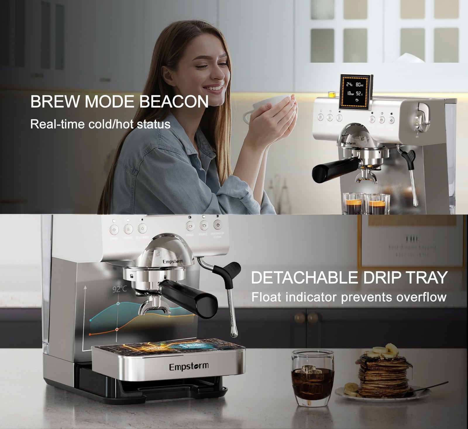 20 Bar Espresso Machine with Milk Frother