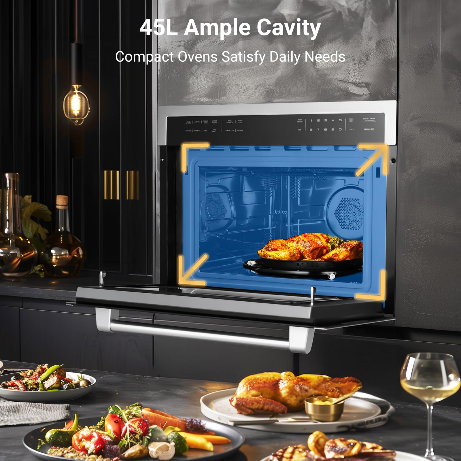 24" Built-In Microwave Convection Oven with Air Fryer