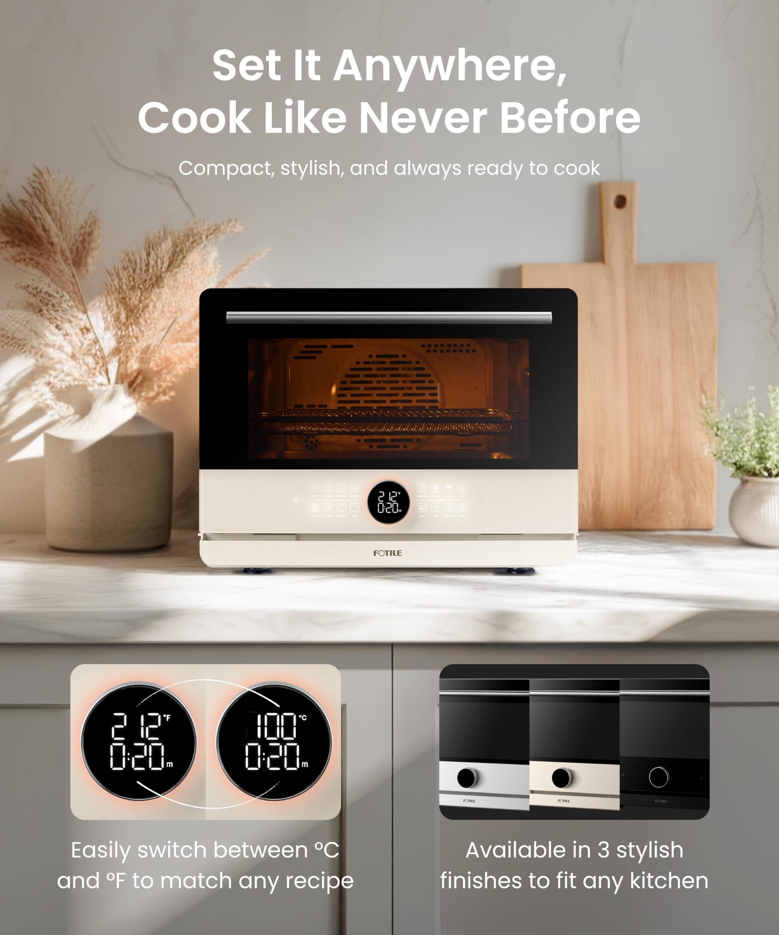 4-in-1 Steam Combi Oven with Air Fryer