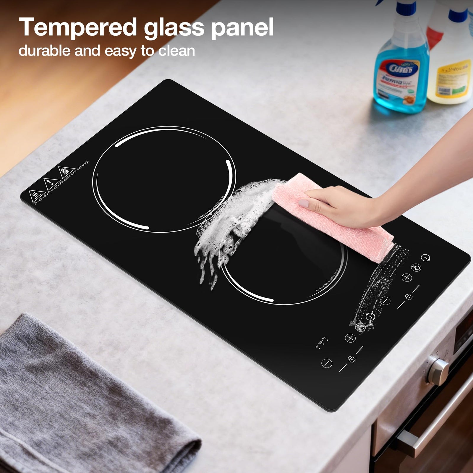 Portable Double Induction Cooktop