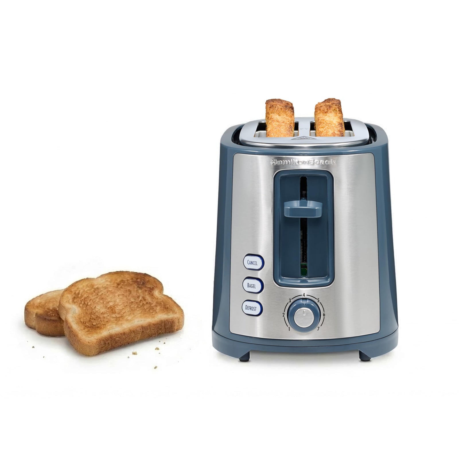 2 Slice Wide Slot Toaster with Bagel Setting