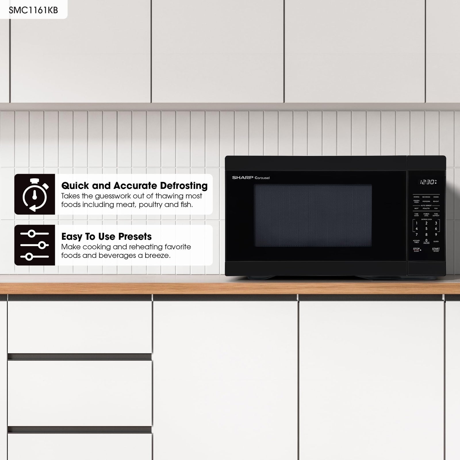 1.1 Cu. Ft. Countertop Microwave Oven