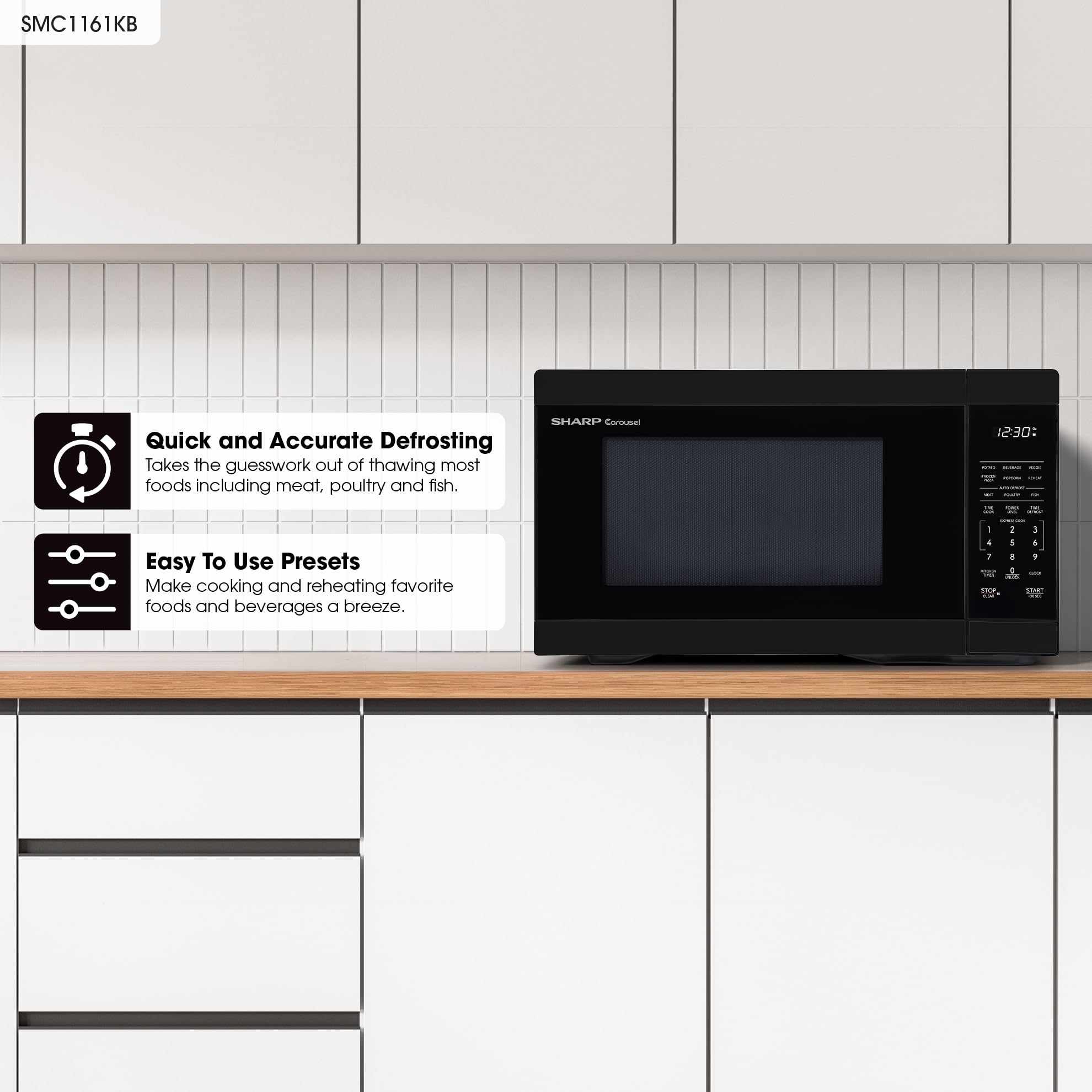 1.1 Cu. Ft. Countertop Microwave Oven