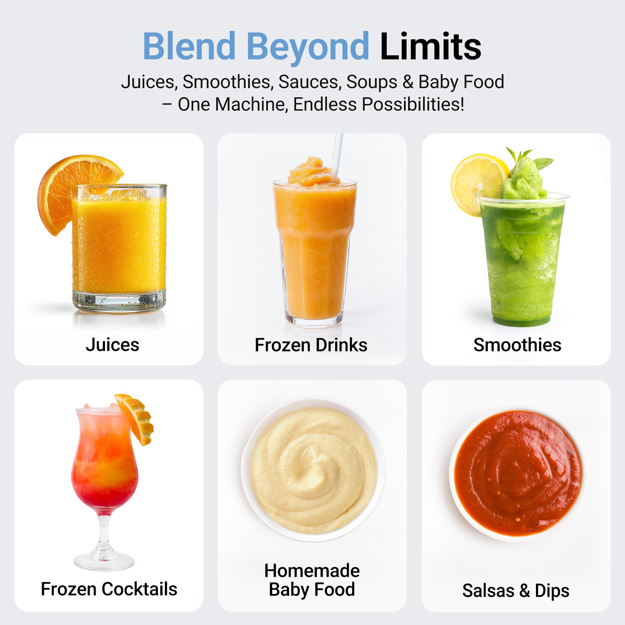 700W Smoothie Blender with 40oz Jar