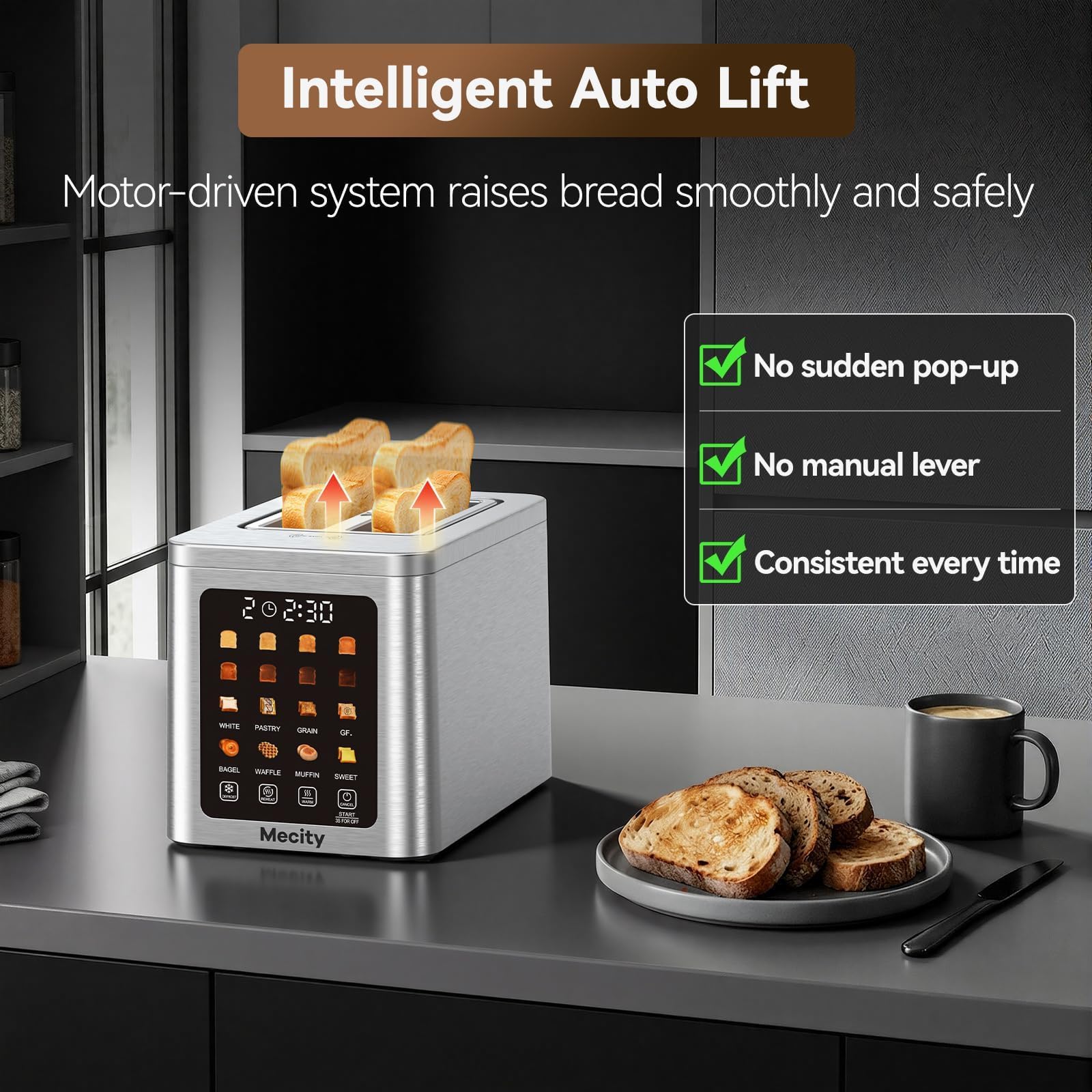 4 Slice Touch Screen Toaster