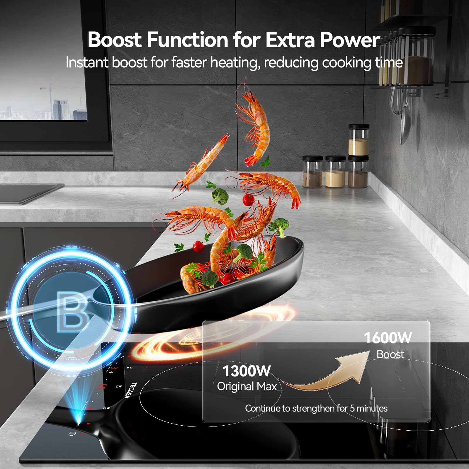 Electric Induction Cooktop 1–5 Burner