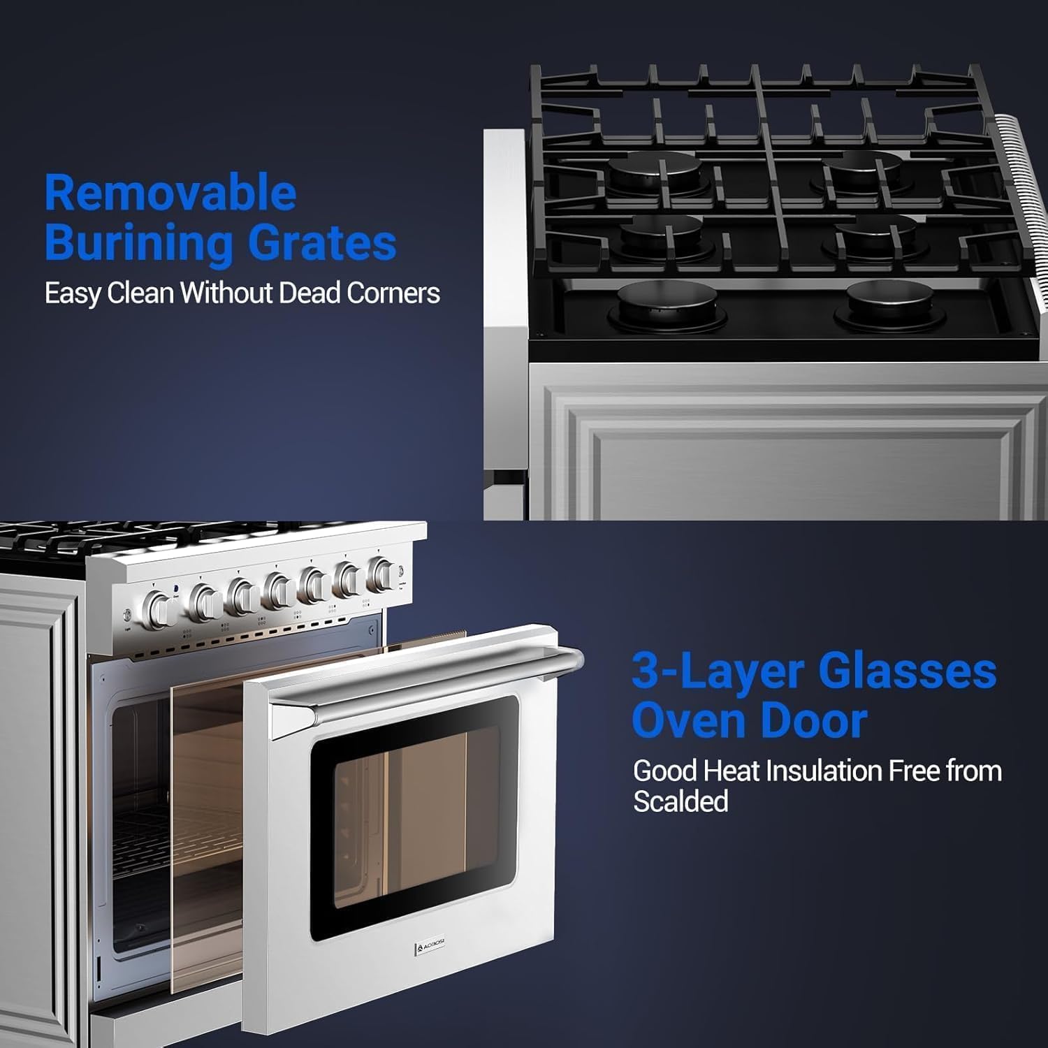 36" Gas Range with Convection Oven
