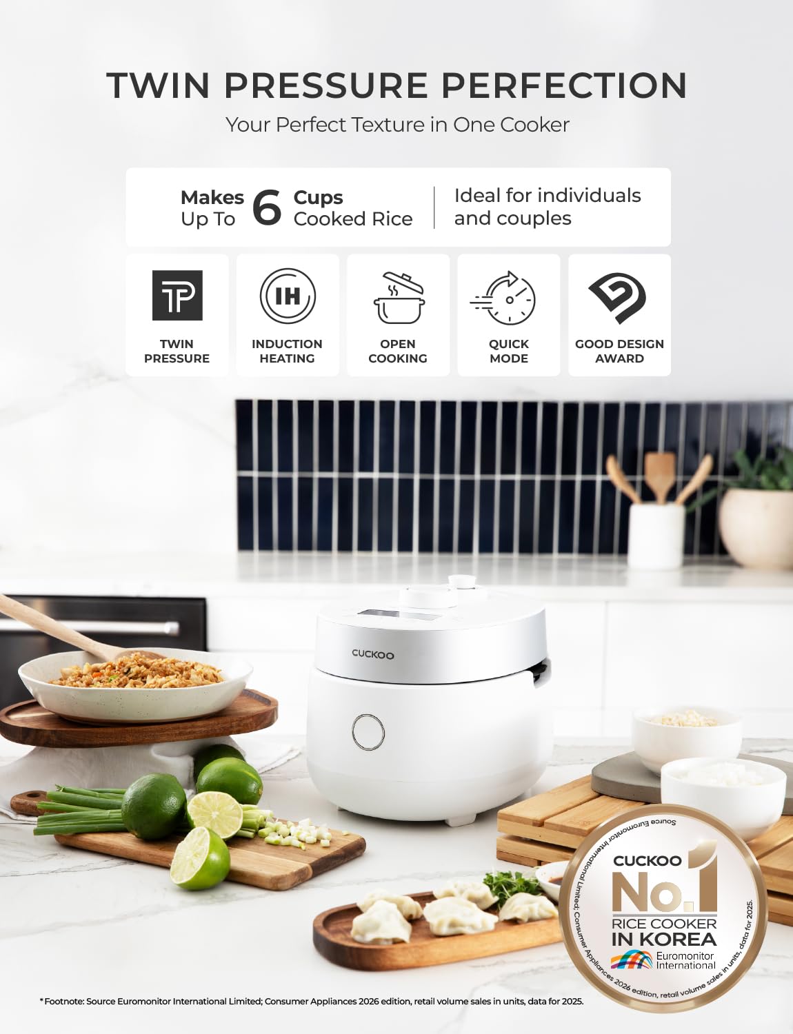 Twin Pressure Induction Rice Cooker & Warmer