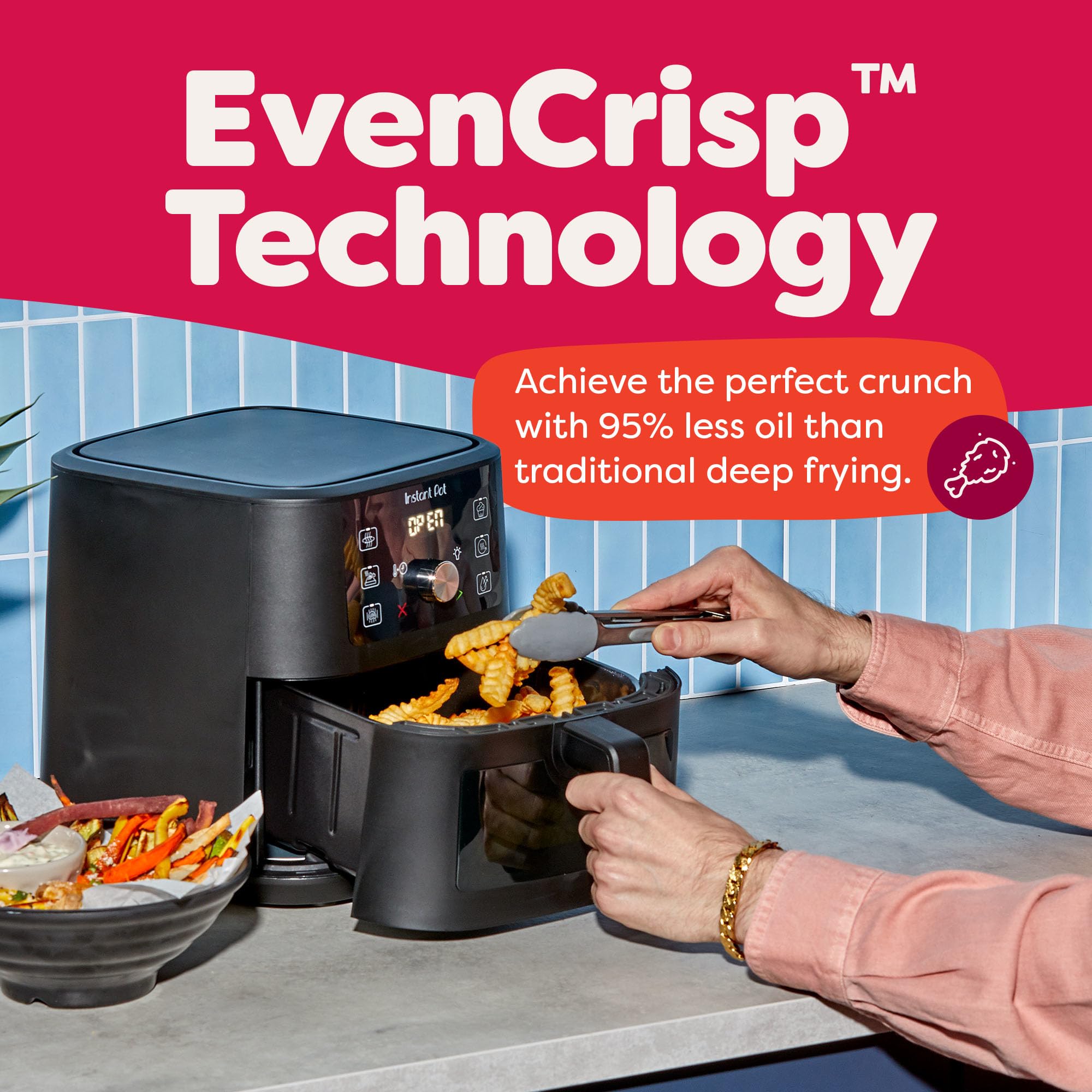 4 QT Mini 6-in-1 Air Fryer