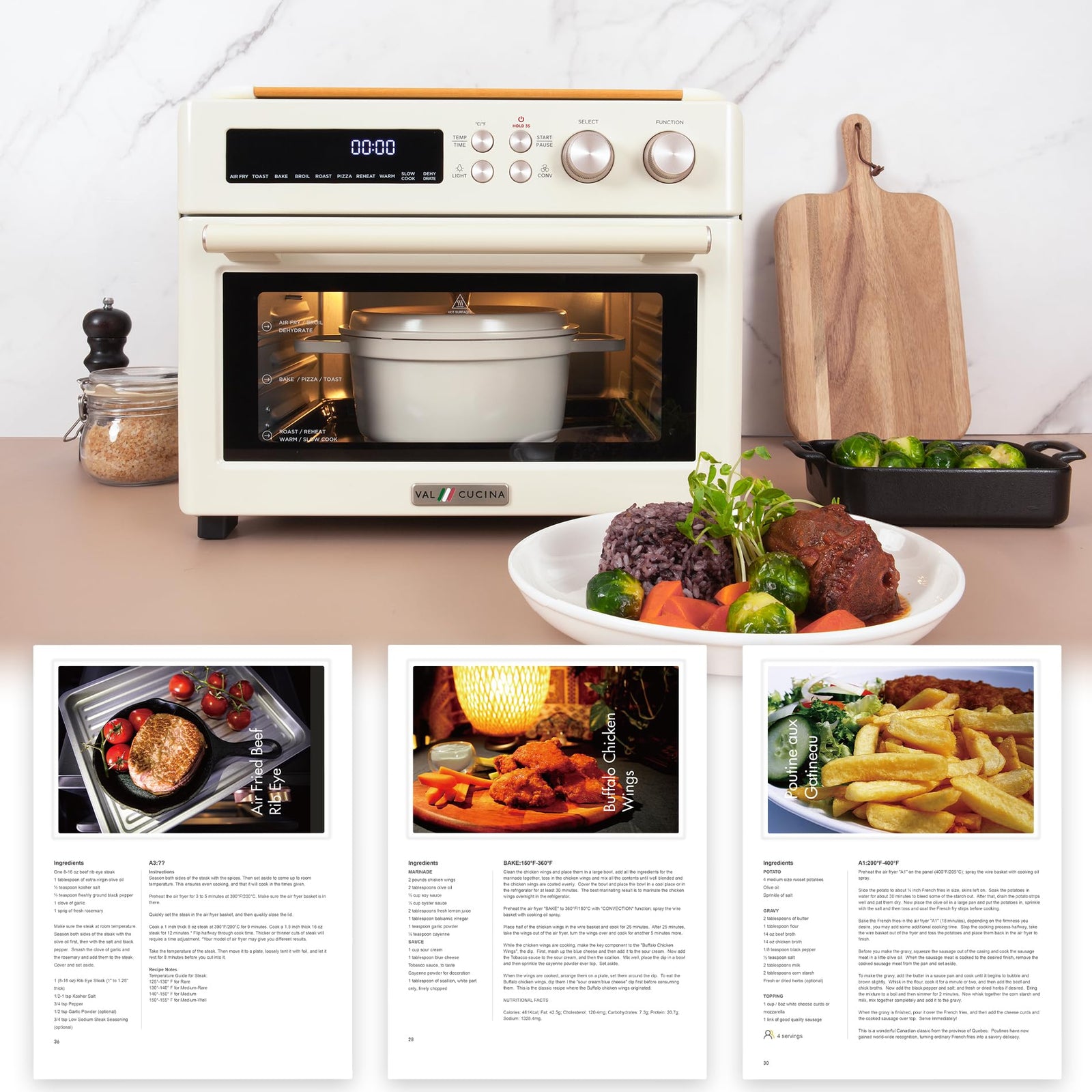 10-in-1 Air Fryer Toaster Oven Combo