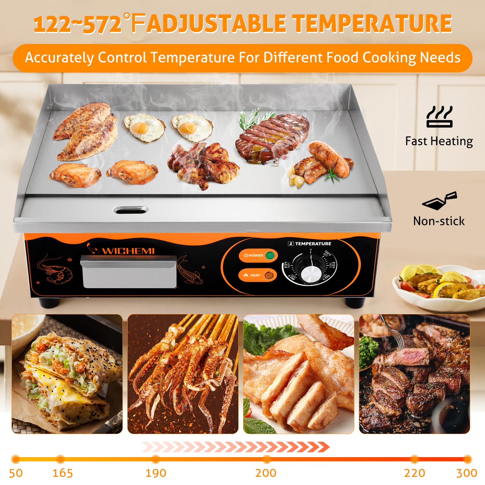 Commercial Electric Flat Top Griddle