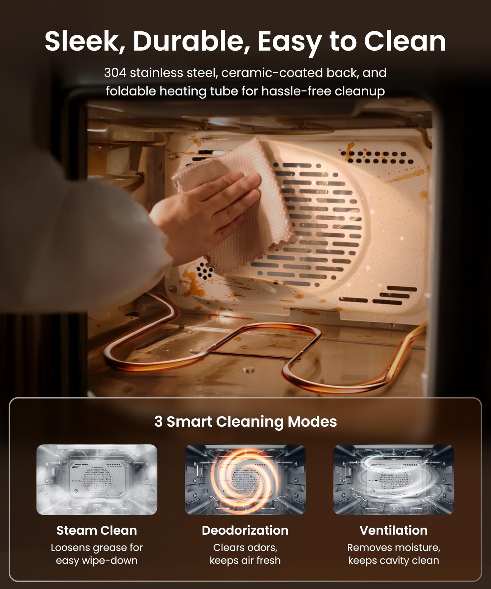 4-in-1 Steam Combi Oven with Air Fryer