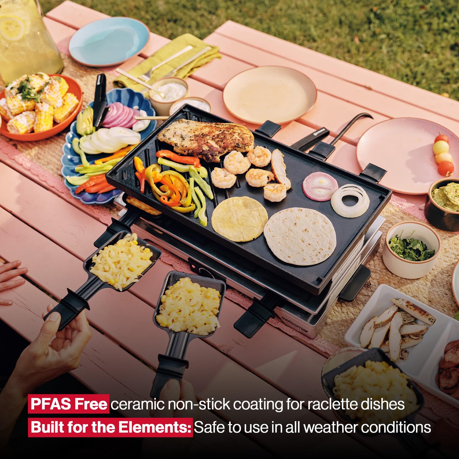 Indoor & Outdoor Raclette Grill Set