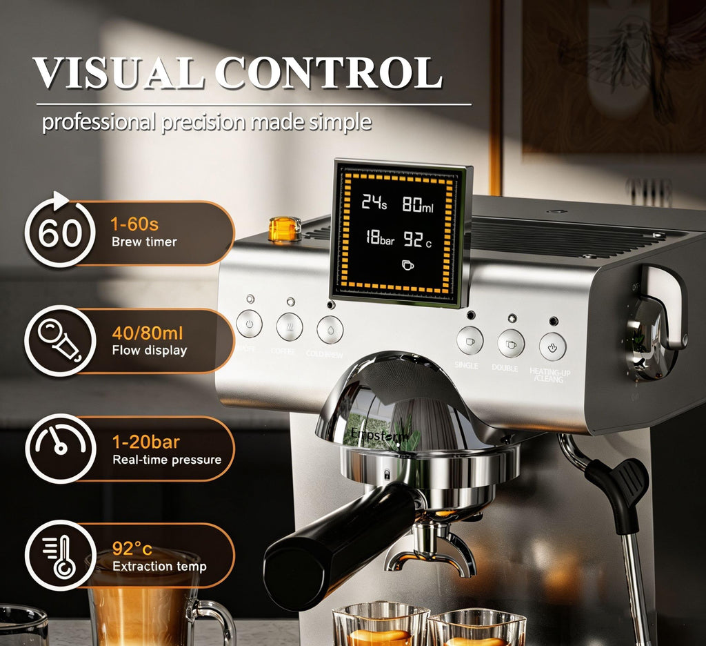 20 Bar Espresso Machine with Milk Frother