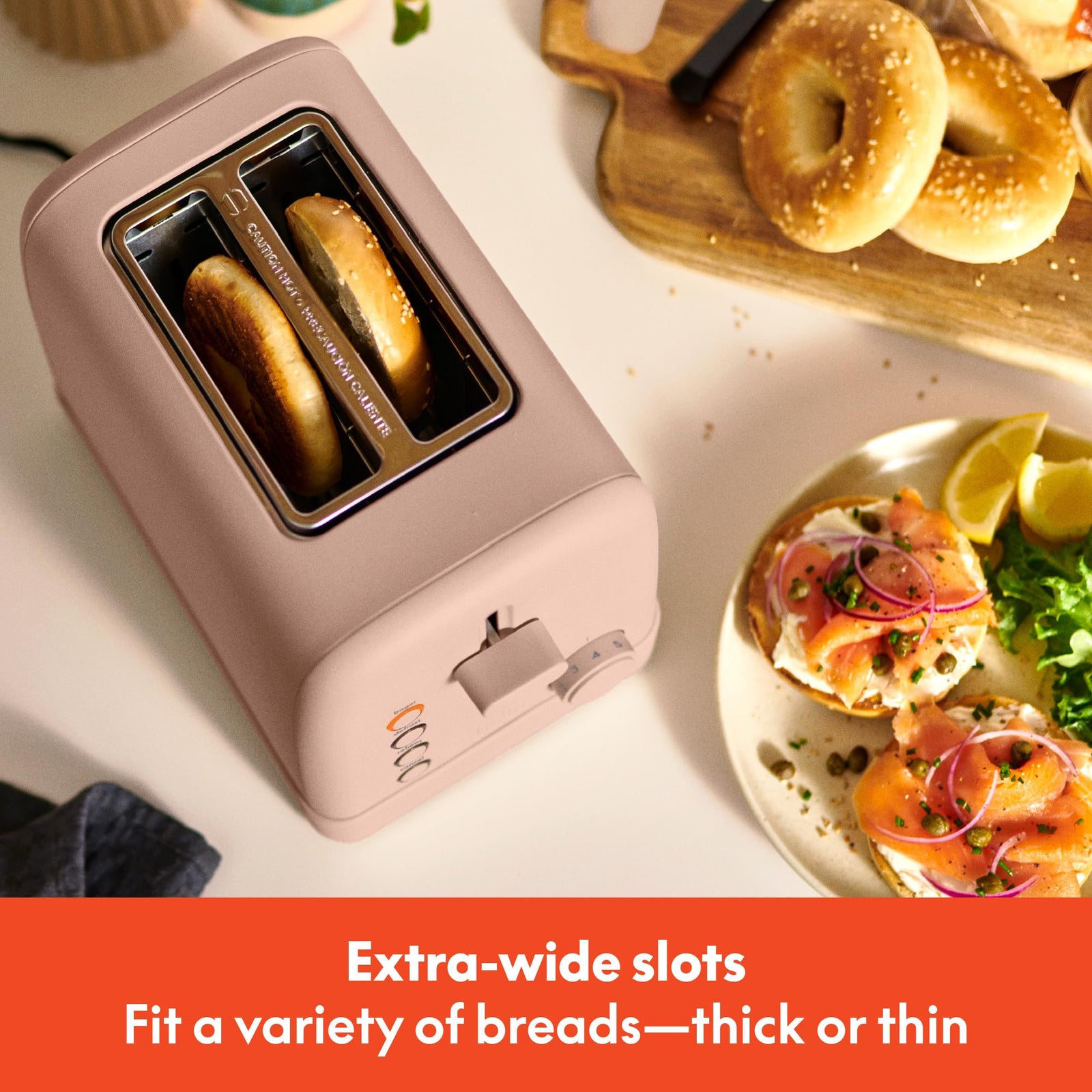 2 Slice Toaster with 6 Shade Settings