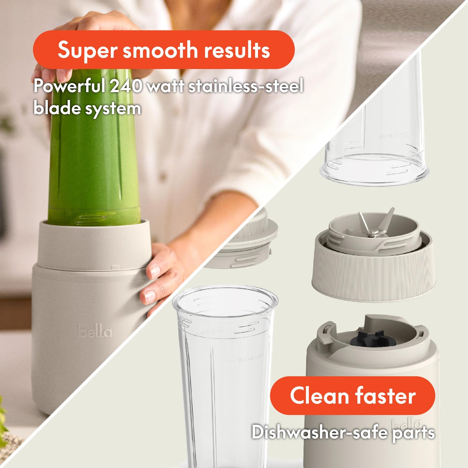 Bella 6 pcs Rocket Blender