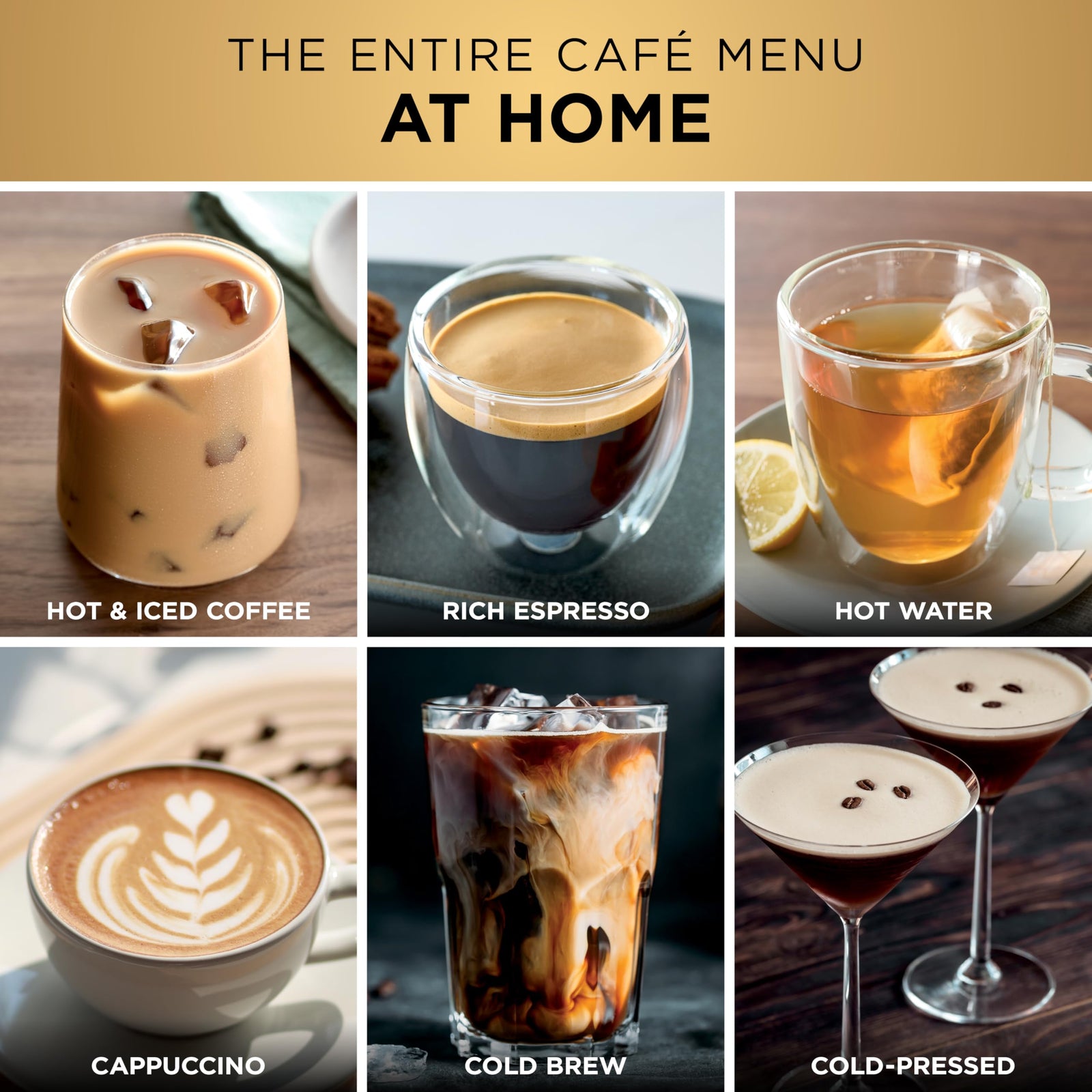 Espresso & Drip Coffee Maker with Cold Brew