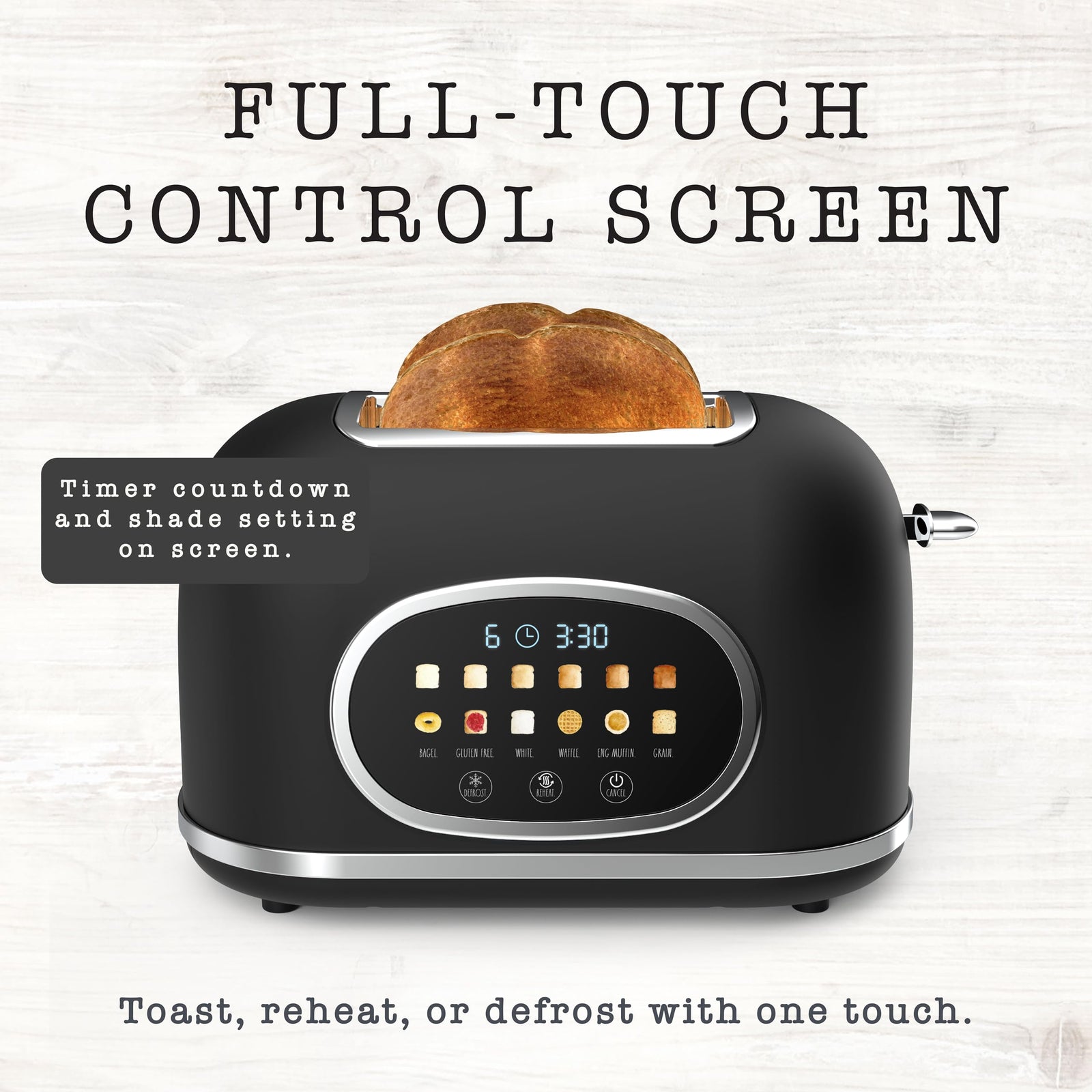 2 Slice Digital Toaster with Touchscreen
