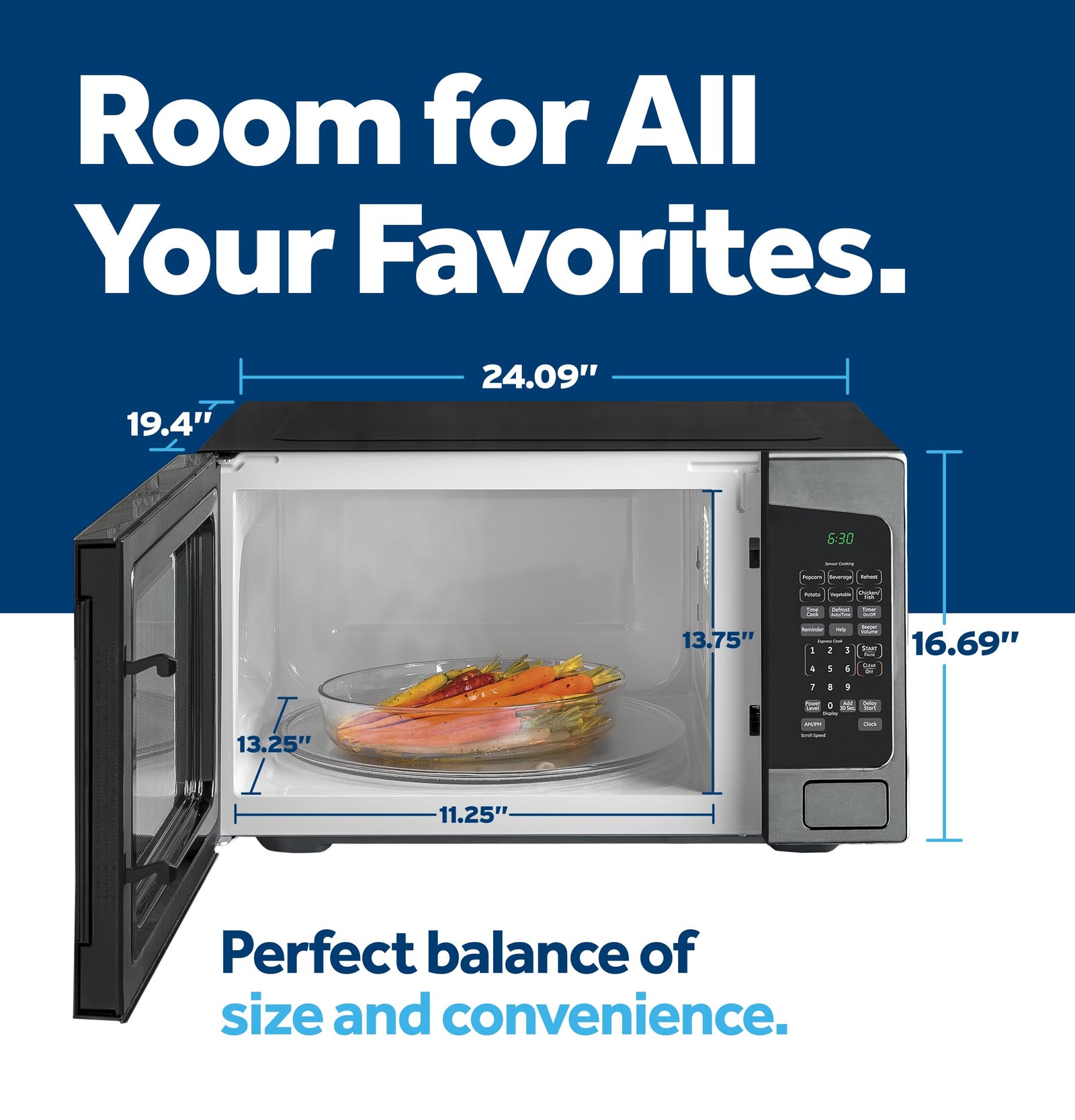 2.0 Cu. Ft. Countertop Microwave Oven