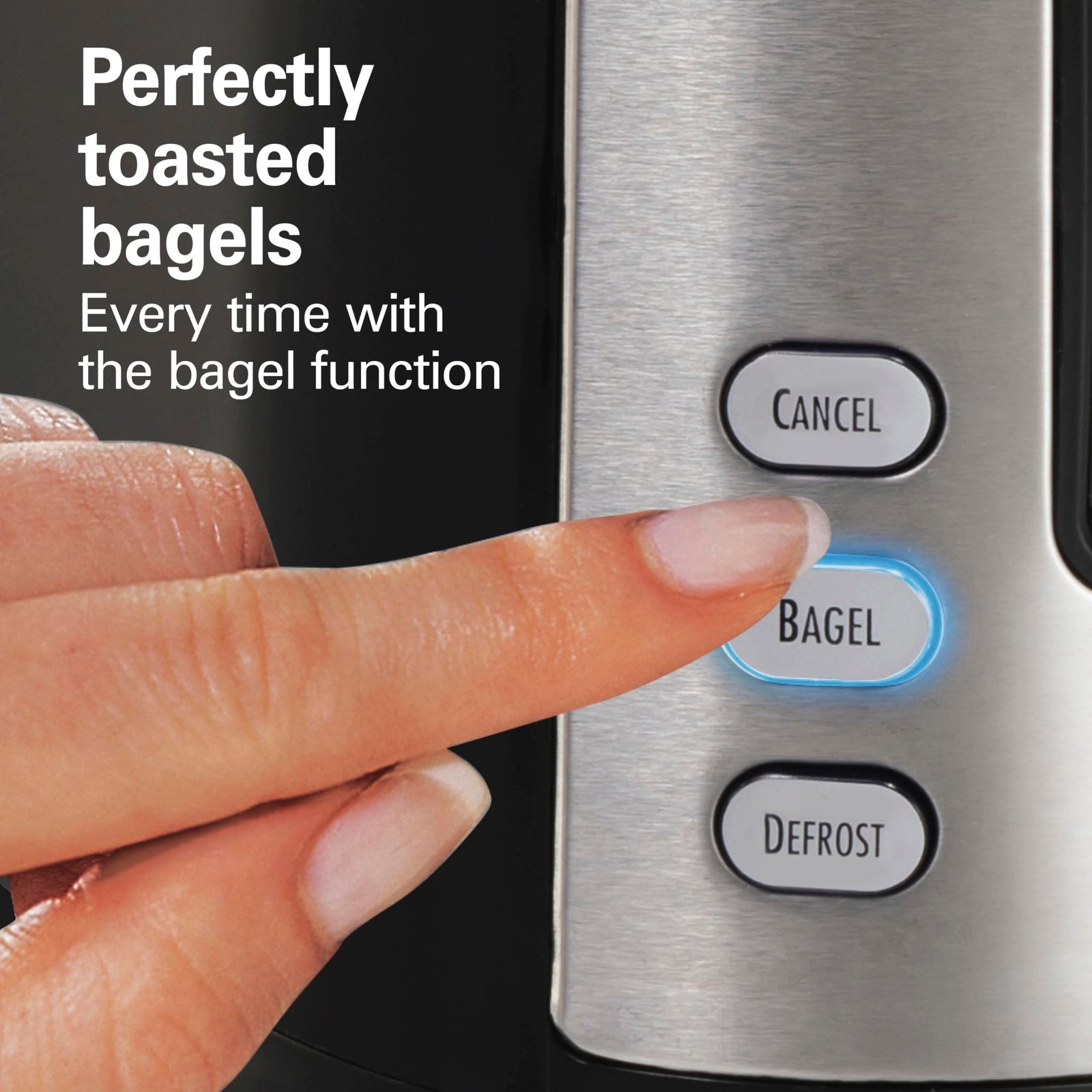 2 Slice Wide Slot Toaster with Bagel Setting