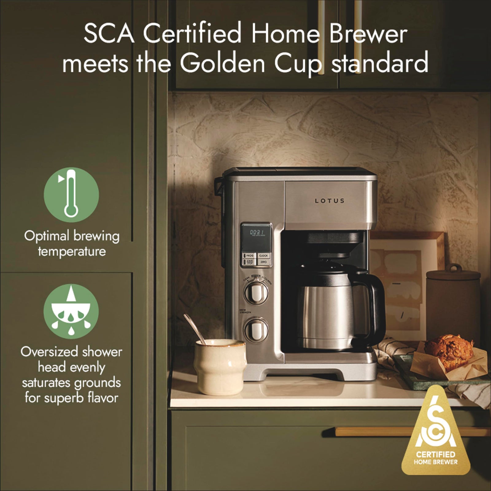 10 Cup Programmable Drip Coffee Maker with Scale