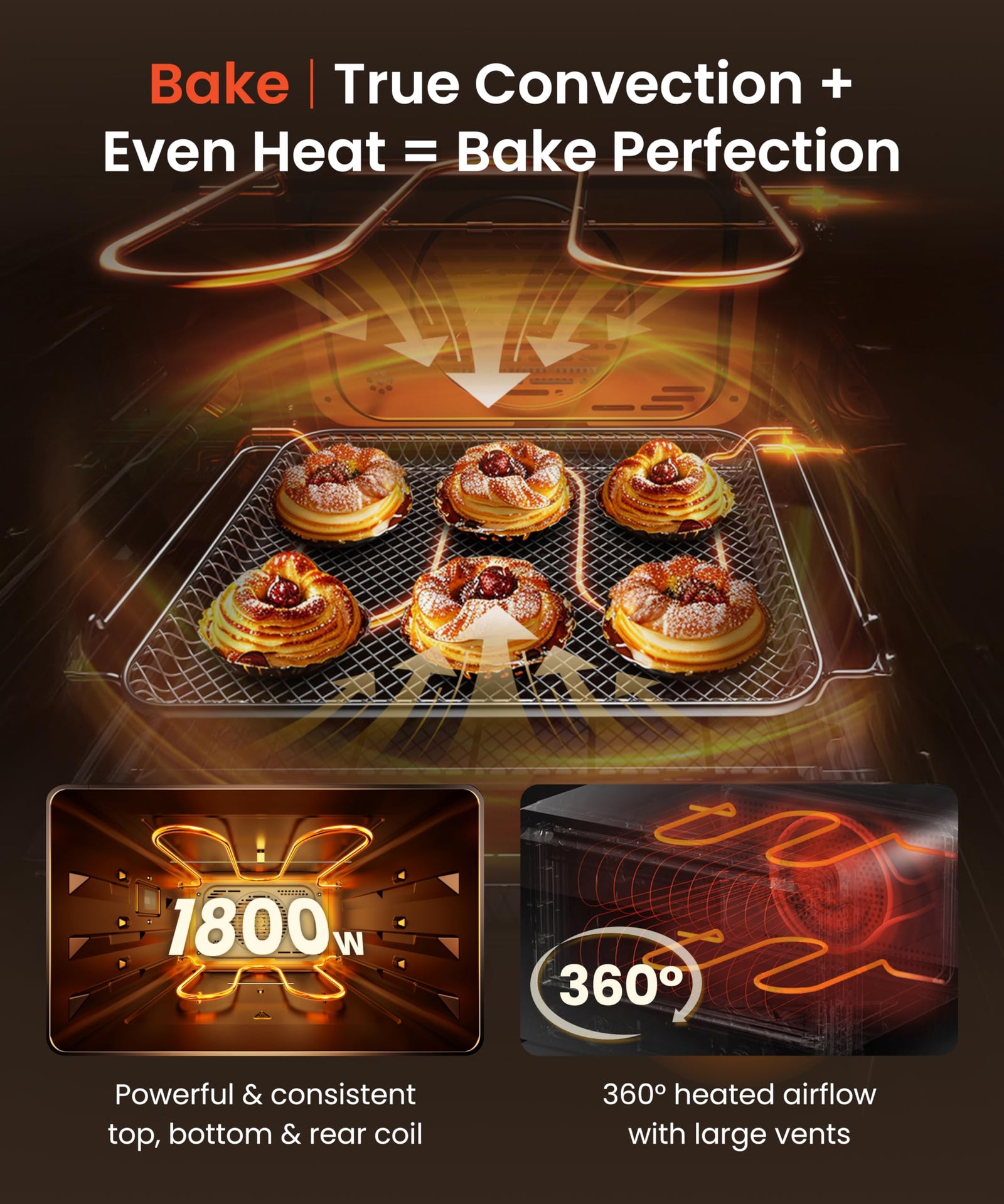 4-in-1 Steam Combi Oven with Air Fryer