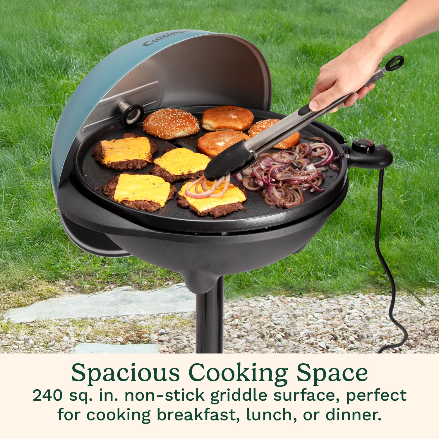 2-in-1 Portable Electric BBQ Grill